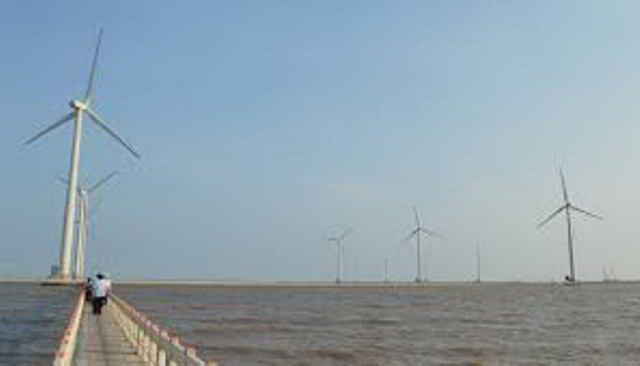 Nhà máy điện gió ở Bạc Liêu thân thiện với môi trường