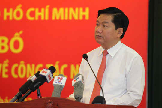 Ủy viên Bộ Chính trị, Bí thư Thành ủy TPHCM Đinh La Thăng 