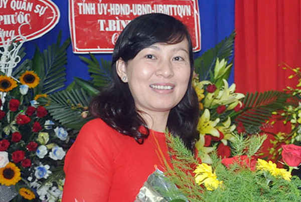 Bà Huỳnh Thị Hằng - tân Phó chủ tịch UBND tỉnh Bình Phước 