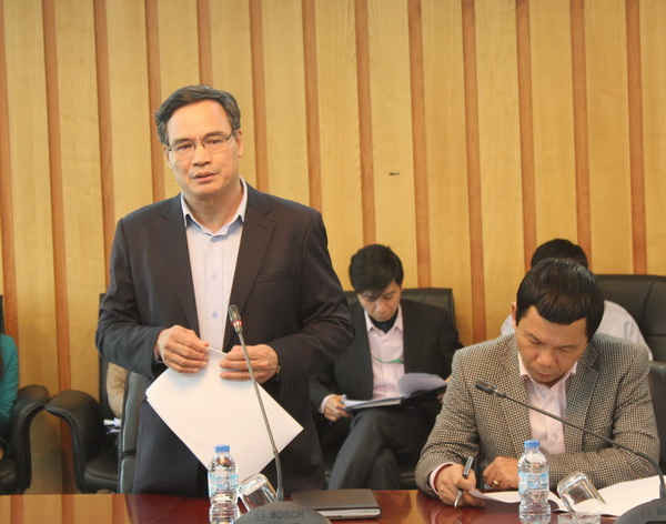 Cục trưởng Nguyễn Văn Tuệ báo cáo tiến độ công tác chuẩn bị