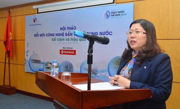 Thứ trưởng Bộ TN&MT Nguyễn Thị Phương Hoa phát biểu chỉ đạo Hội thảo