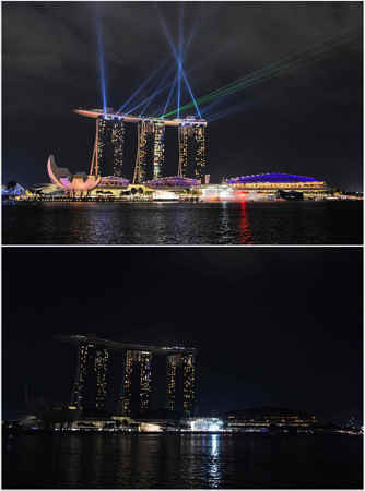 Khách sạn Marina Bay Sands, quần thể nghỉ mát ở Singapore. Ảnh: Roslan Rahman / AFP / Getty Images