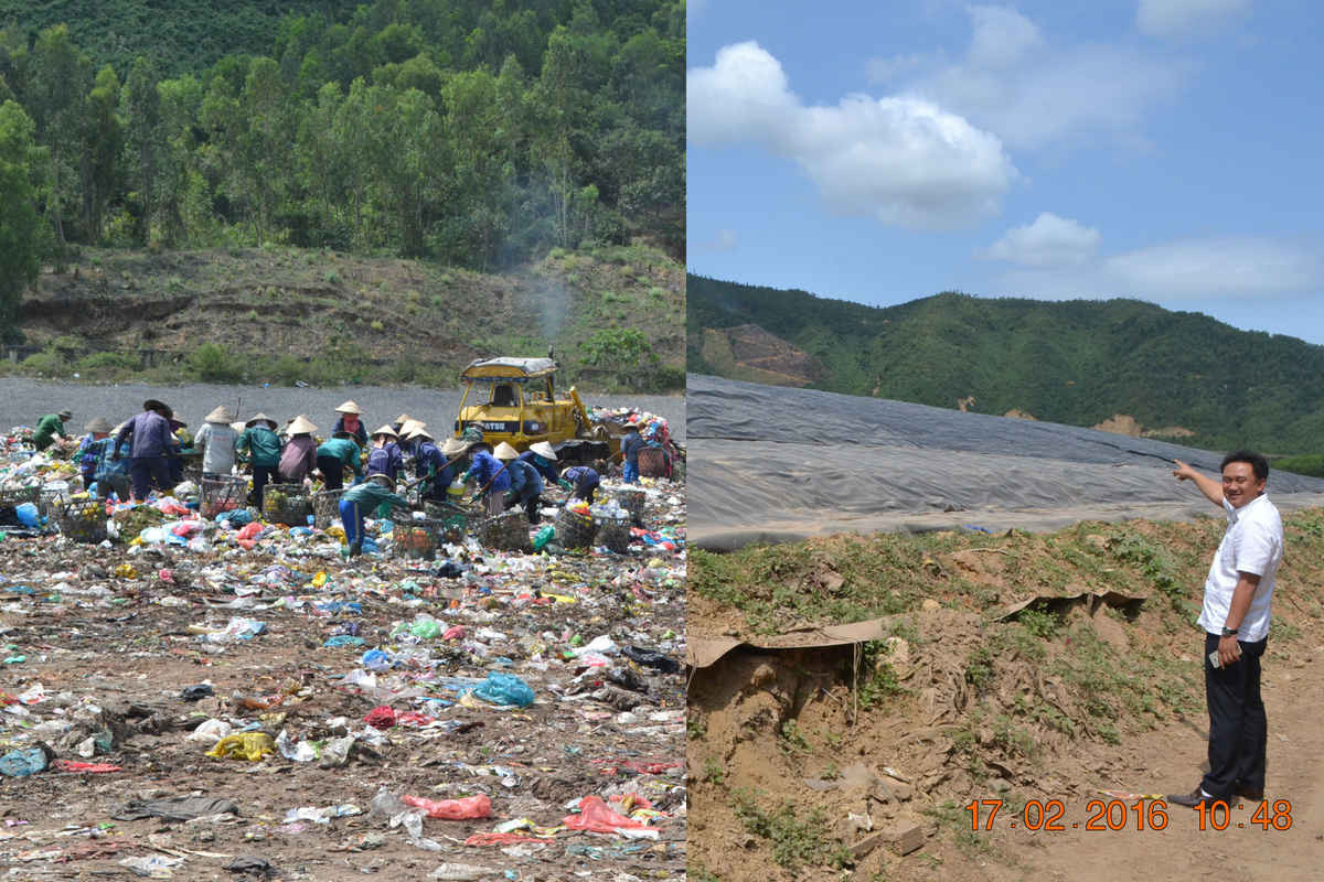 Bãi rác khánh sơn (quận Liên Chiểu, Đà Nẵng) đã quá tải và gây ô nhiễm nghiêm trọng