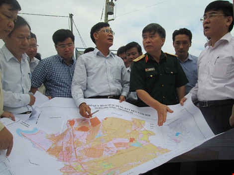 Các cơ quan chức năng đang khảo sát quy hoạch sử dụng đất trong Dự án sân bay Long Thành. 