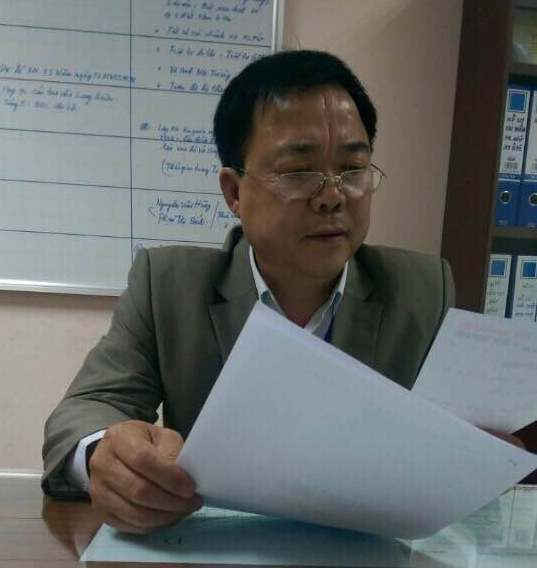 Ông Nguyễn Văn Hưng - PCT UBND phường Phúc Xá, người được ông Trưởng BQL chợ Long Biên cho là 