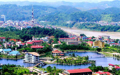 Một góc thành phố Lào Cai.