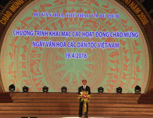Chủ tịch nước Trần Đại Quang phát biểu tại lễ khai mạc