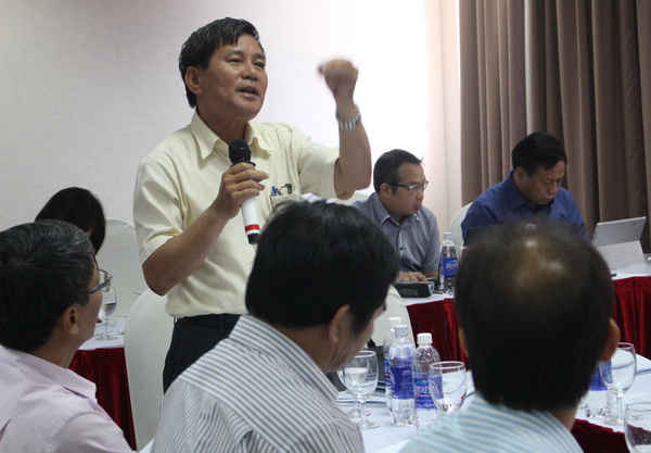 Ông Lương Văn Ngự - Phó giám đốc Sở TN&MT tỉnh Lâm Đồng phát biểu tại Hội thảo. 