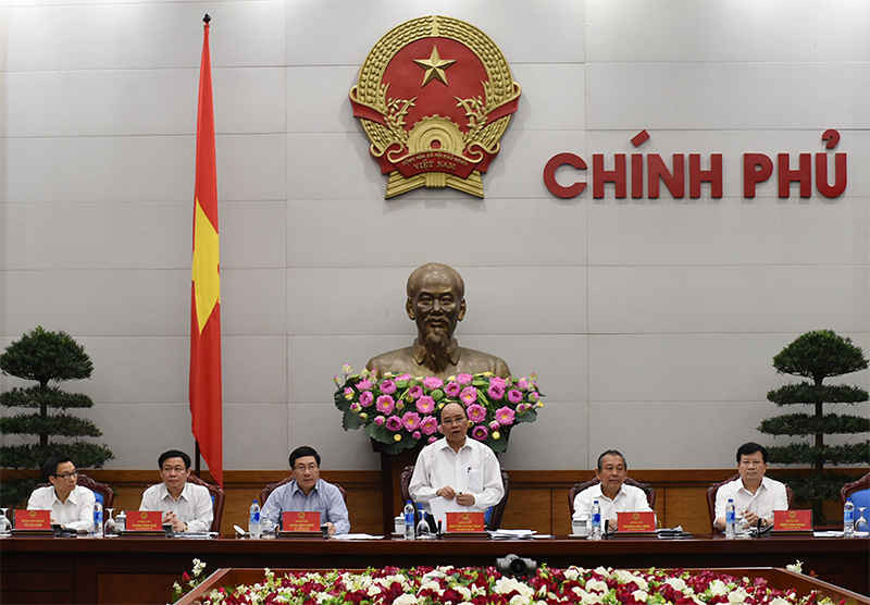 Thường trực Chính phủ tại cuộc họp - Ảnh: Chinhphu.vn 