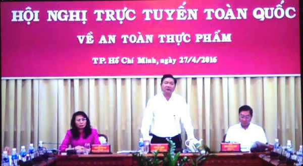 Bí thư thành ủy TP HCM Đinh La Thăng (Ảnh chụp qua màn hình)