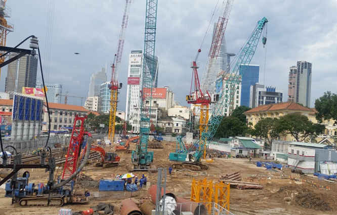 Được khởi công từ năm 2012, đến nay dự án The One HCMC  vẫn chưa  triển khai xong  tầng hầm