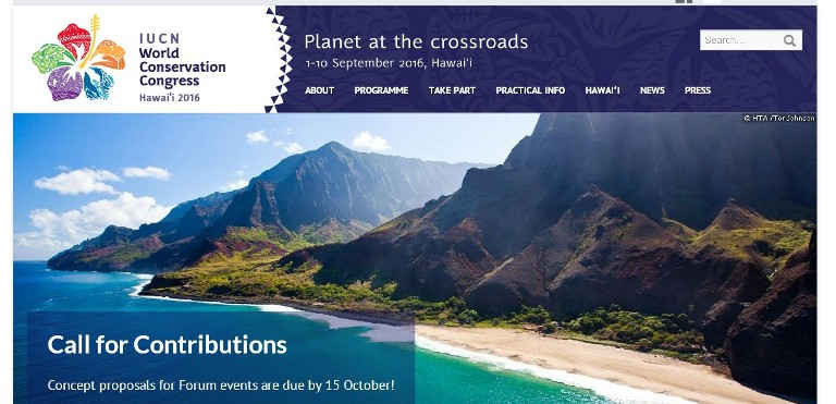 Hội nghị Bảo tồn Thế giới IUCN 2016 diễn ra từ 1- 10/9 tại Hawaii