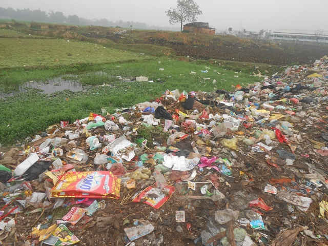Bãi rác tự phát ở xã Thọ Dân