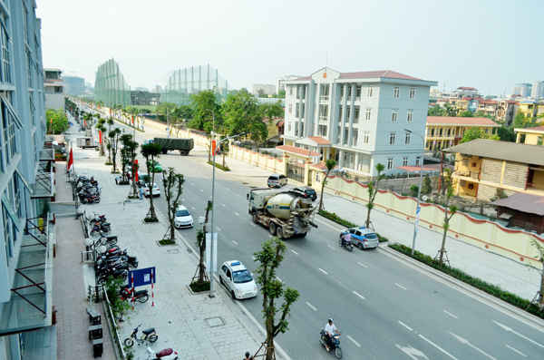 Đường Lê Trọng Tấn là tuyến phố kiểu mẫu ở Thủ đô được thông xe vào ngày 7/5