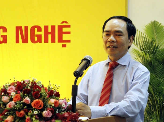 Đồng chí Nguyễn Quốc Thập, Phó Tổng giám đốc thường trực, Chủ tịch Hội đồng sáng kiến Tập đoàn tổng kết, đánh giá và phát biểu chỉ đạo