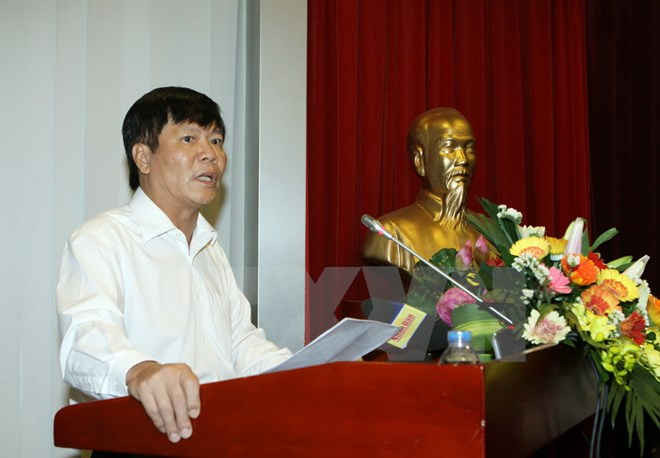 GS.TS Nguyễn Quang Thuấn - tân Chủ tịch Viện Hàn lâm KHXH Việt Nam - Ảnh: TTXVN 