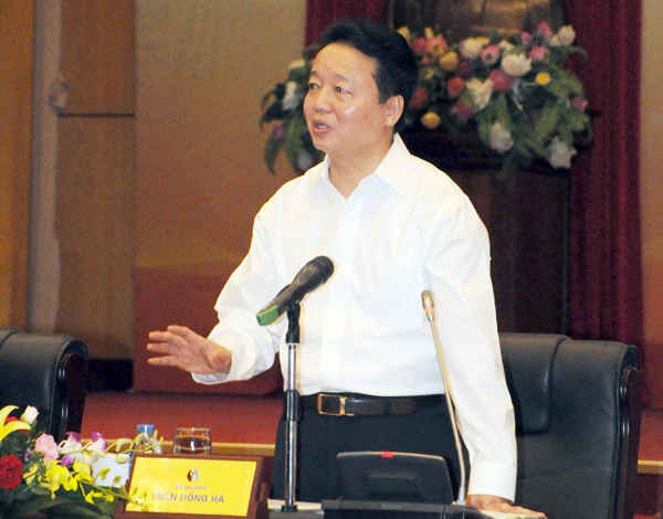 Bộ trưởng Trần Hồng Hà phát biểu khai mạc hội nghị