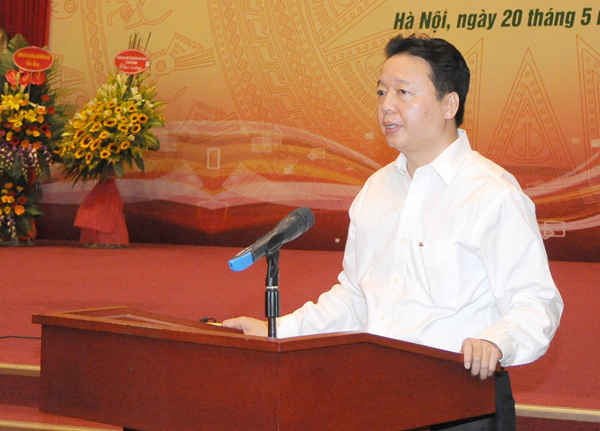 TS Trần Hồng Hà - Bộ trưởng Bộ TN&MT phát biểu khai mạc Hội nghị