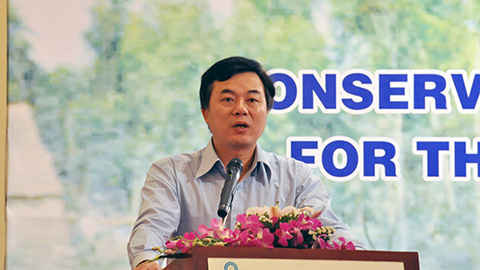 Phó Tổng cục trưởng Tổng cục Môi trường Mai Thanh Dung phát biểu tại lễ khai mạc