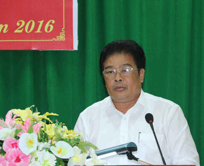 Ông Sơn Minh Thắng, Phó trưởng ban thườn trực Ban chỉ đạo TNB phát biểu tại hội nghị 