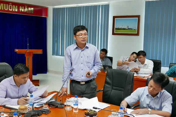 Tổng Giám đốc Trần Ngọc Nguyên báo cáo về tình hình sản xuất, kinh doanh BSR