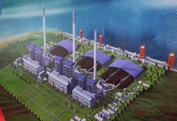 Mô hình thiết kế nhà máy Nhiệt điện Sông Hậu 1