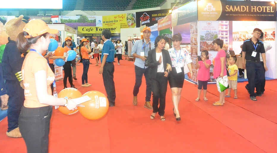 Hội chợ thu hút hơn 170 gian hàng trong nước và quốc tế giới thiệu về tiềm năng du lịch