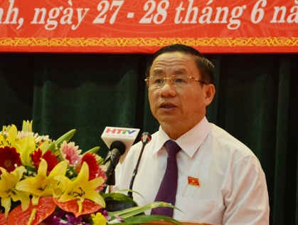 Ông Lê Đình Sơn- Bí thư Tỉnh ủy, Chủ tịch HĐND tỉnh Hà Tĩnh
