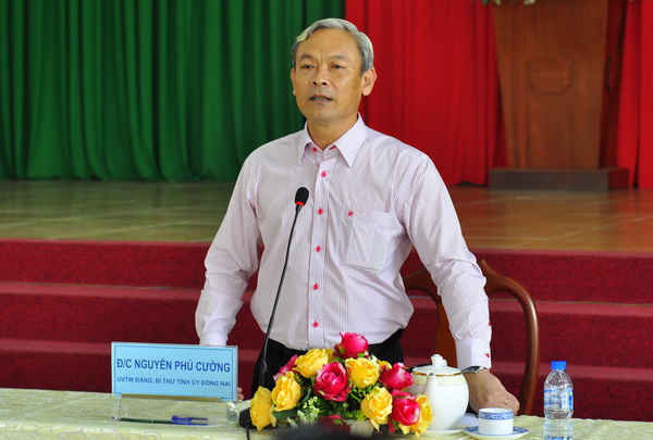 Bí thư Tỉnh ủy Đồng Nai Nguyễn Phú Cường giải đáp thắc mắc với người dân TP Biên Hòa
