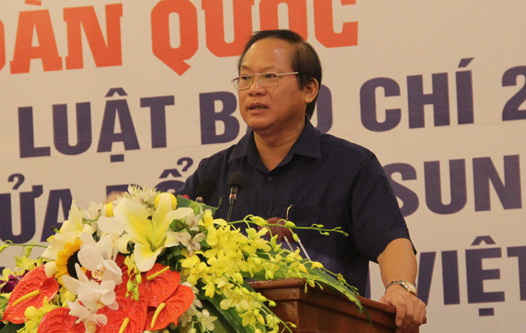 Bộ trưởng Bộ Thông tin và Truyền thông Trương Minh Tuấn phát biểu tại Hội nghị. 