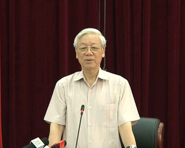 Tổng Bí thư Nguyễn Phú Trọng cùng đoàn công tác thăm và làm việc tại Lai Châu 