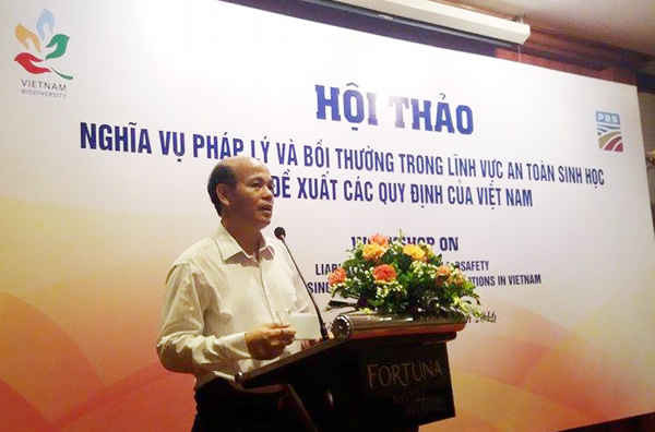Ông Phạm Anh Cường - Cục trưởng Cục Bảo tồn đa dạng sinh học phát biểu khai mạc Hội thảo