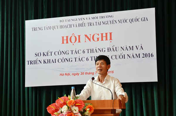 Thứ trưởng Bộ TN&MT Chu Phạm Ngọc Hiển phát biểu chỉ đạo tại Hội nghị