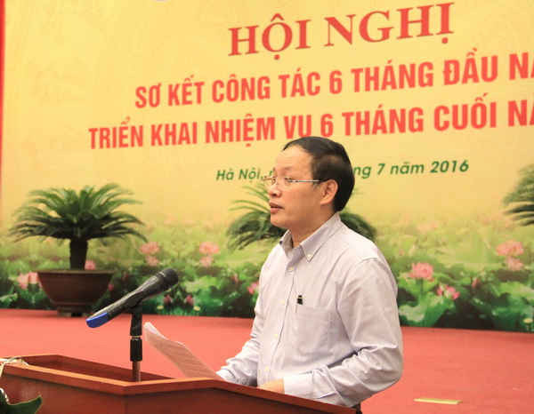 Tổng cục trưởng Nguyễn Văn Tài phát biểu