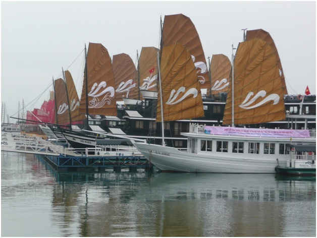 Những du thuyền trên Cảng khách du lịch Quốc tế Tuần Châu