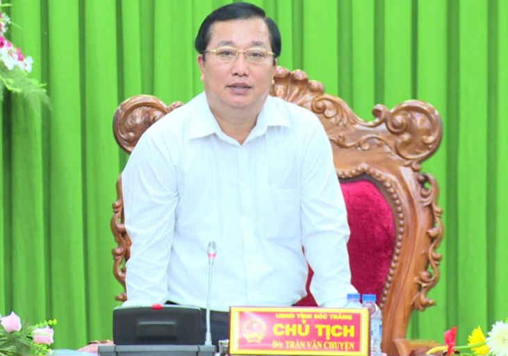 Ông Trần Văn Chuyện - Chủ tịch UBND tỉnh Sóc Trăng 