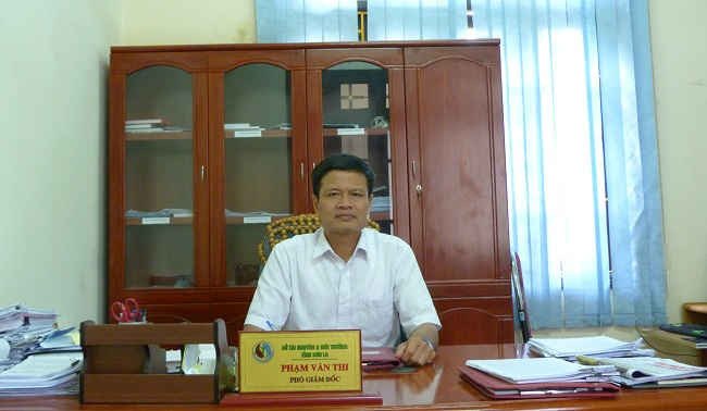 Ông Phạm Văn Thi, PGĐ Sở Tài nguyên và Môi trường Sơn La.