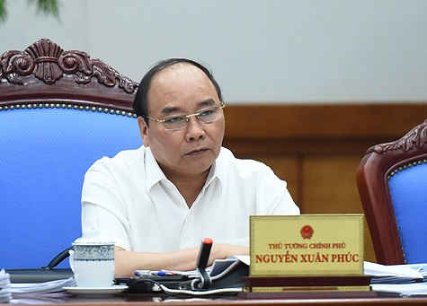 Thủ tướng Nguyễn Xuân Phúc tại phiên họp Chính phủ thường kỳ tháng 7. 