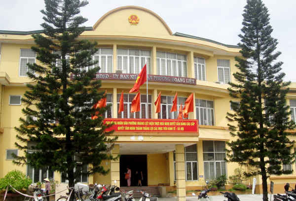 Trụ sở UBND phường Hoàng Liệt (Hoàng Mai, Hà Nội) nơi xảy ra vụ trộm đột nhập táo tợn