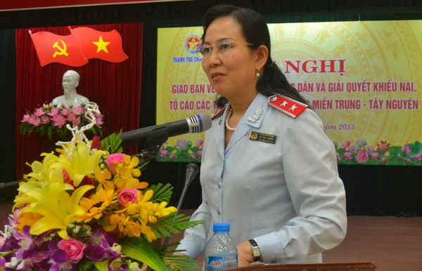 Bà Lê Thị Thủy - Ủy viên Trung ương Đảng, tân Phó Chủ nhiệm Ủy ban Kiểm tra Trung ương