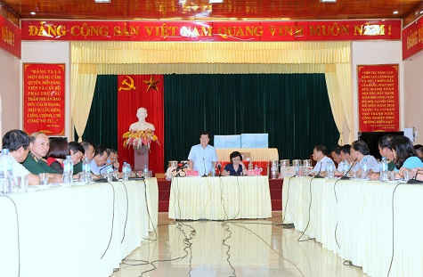 Phó Thủ tướng Trịnh Đình Dũng làm việc với Lãnh đạo tỉnh Yên Bái.