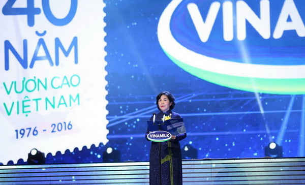 Bà Mai Kiều Liên - Tổng Giám đốc Vinamilk, người đã đồng hành cùng Vinamilk trong cuộc hành trình 40 năm đưa thương hiệu này vươn ra ngoài lãnh thổ Việt Nam và trở thành công ty Việt Nam đầu tiên được Forbes Châu Á đưa vào danh sách FAB 50