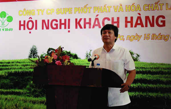 Tổng Giám đốc, Bí thư Đảng ủy Phạm Quang Tuyến phát biểu tại Hội nghị