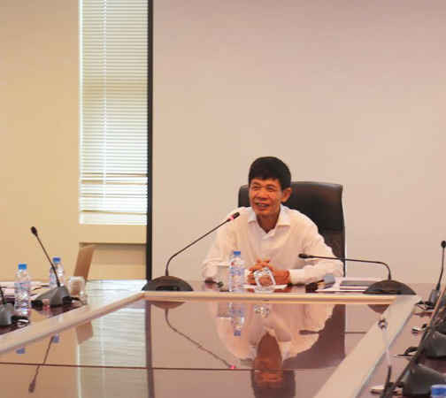 Thứ trưởng Bộ TN&MT Chu Phạm Ngọc Hiển phát biểu chỉ đạo tại cuộc họp