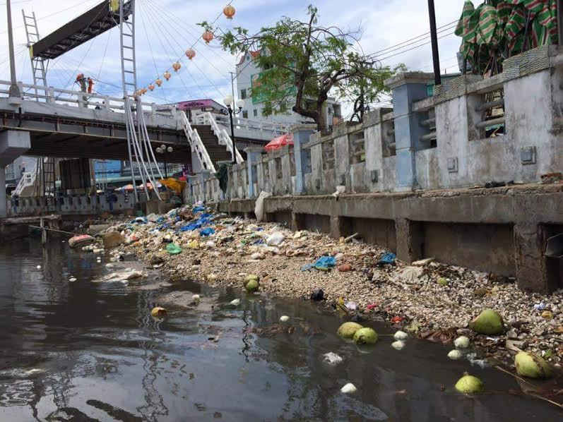Khu vực chợ Cà Mau đang bị ô nhiễm