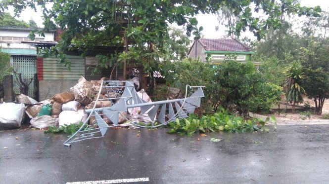 Cơn bão số 4 gây thiệt hại tại Quảng Nam