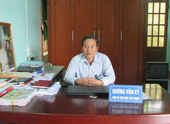 Chủ tịch UBND xã Hương Vĩnh- Dương Văn Kỷ
