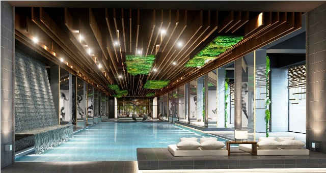 Bể bơi trong nhà theo chuẩn Olympic tại Sun Grand City Thuy Khue Residence