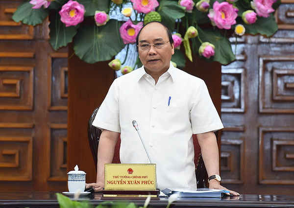 Thủ tướng Nguyễn Xuân Phúc phát biểu chỉ đạo tại buổi làm việc