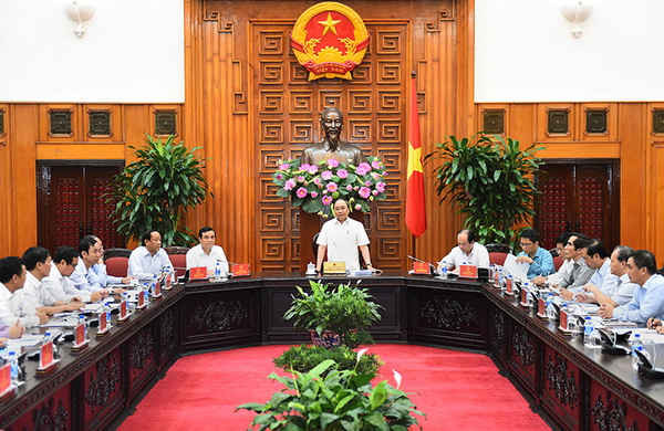 Toàn cảnh buổi làm việc của Thủ tướng Nguyễn Xuân Phúc với lãnh đạo tỉnh Quảng Nam